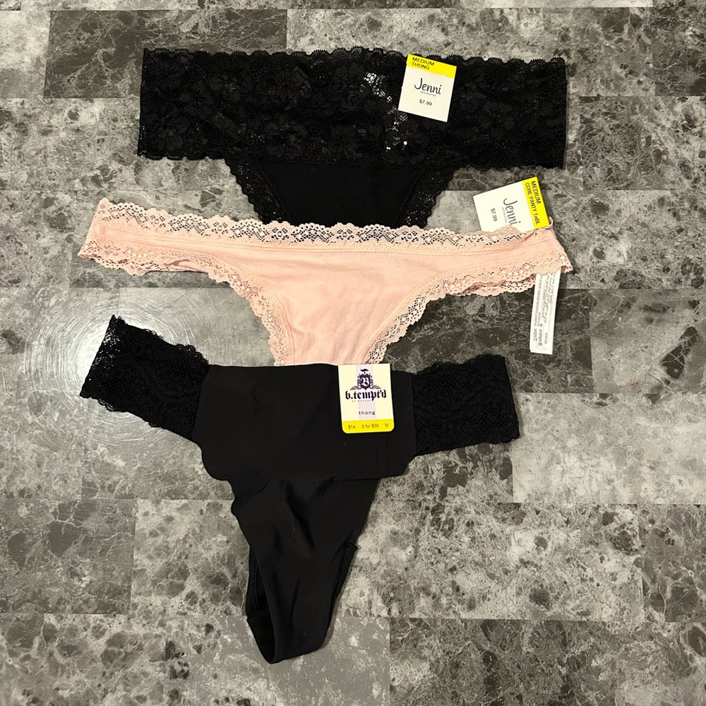 NWT Bundle of Thongs - Size M